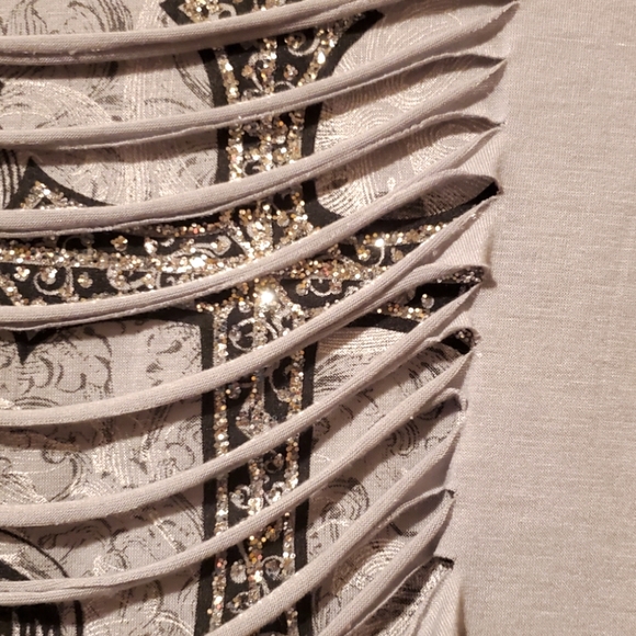 Dots Cut-Out Embellished Top - Picture 6 of 14